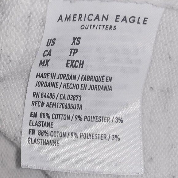 Mens American Eagle,Extra Small Peppered Gray Sweatpants w/2 Side Pockets - Picture 5 of 5